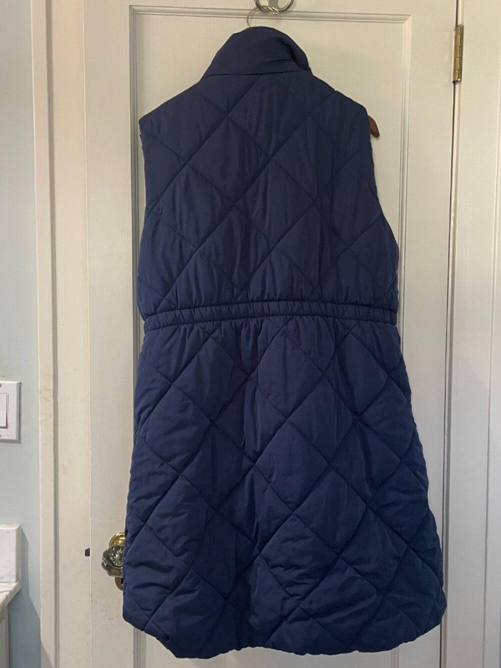 DOKOTOO Women's Quilted Long Navy Vest. XL - Picture 7 of 7